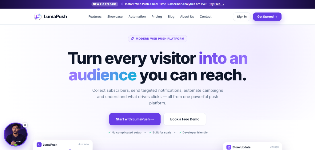 LumaPush Interface Design